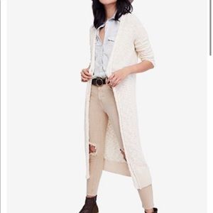 Free People Ivory Clearwater Cardigan